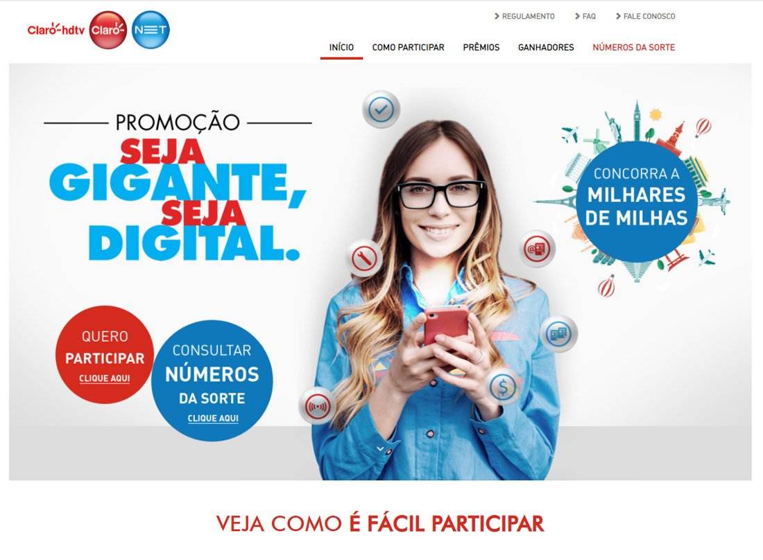 Case Claro — estrutura de fidelização e números da sorte desenvolvida pela Ex.id