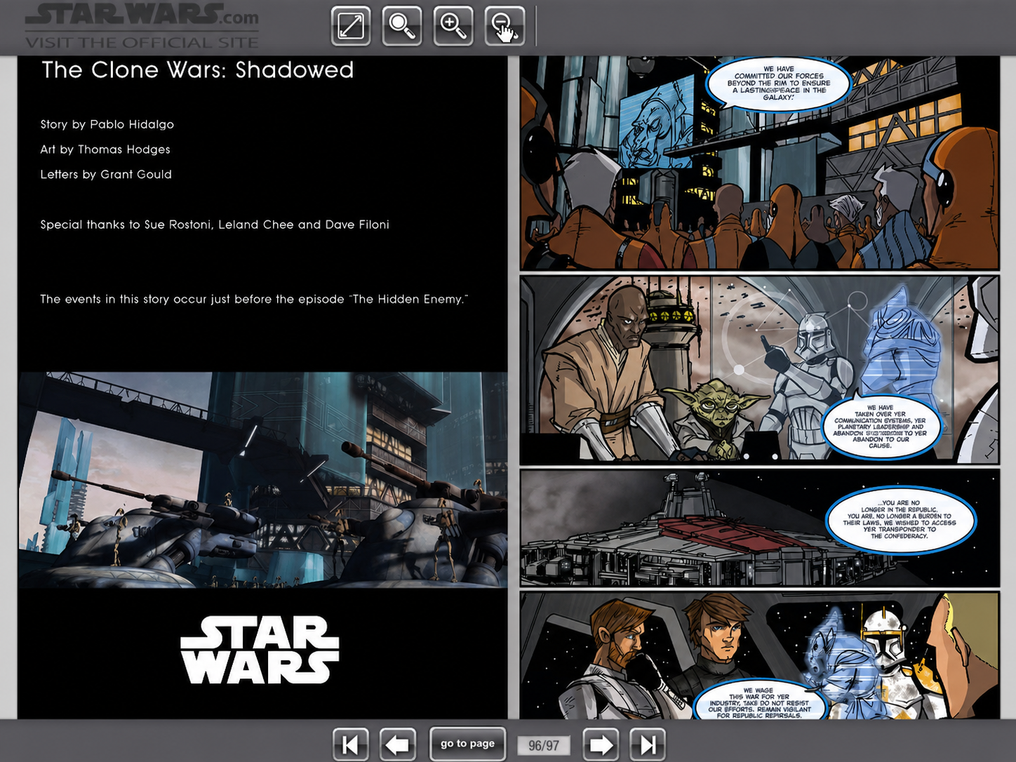 Case Star Wars — HQs digitais com experiência de paginação pela Ex.id