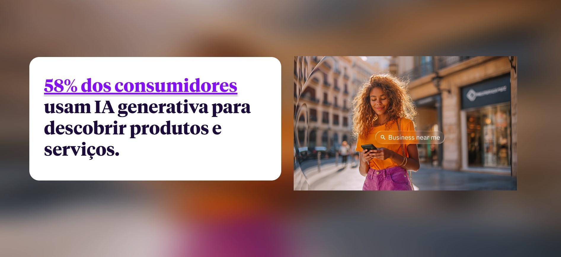 Arte sobre o uso de IA generativa por consumidores para descobrir produtos e serviços