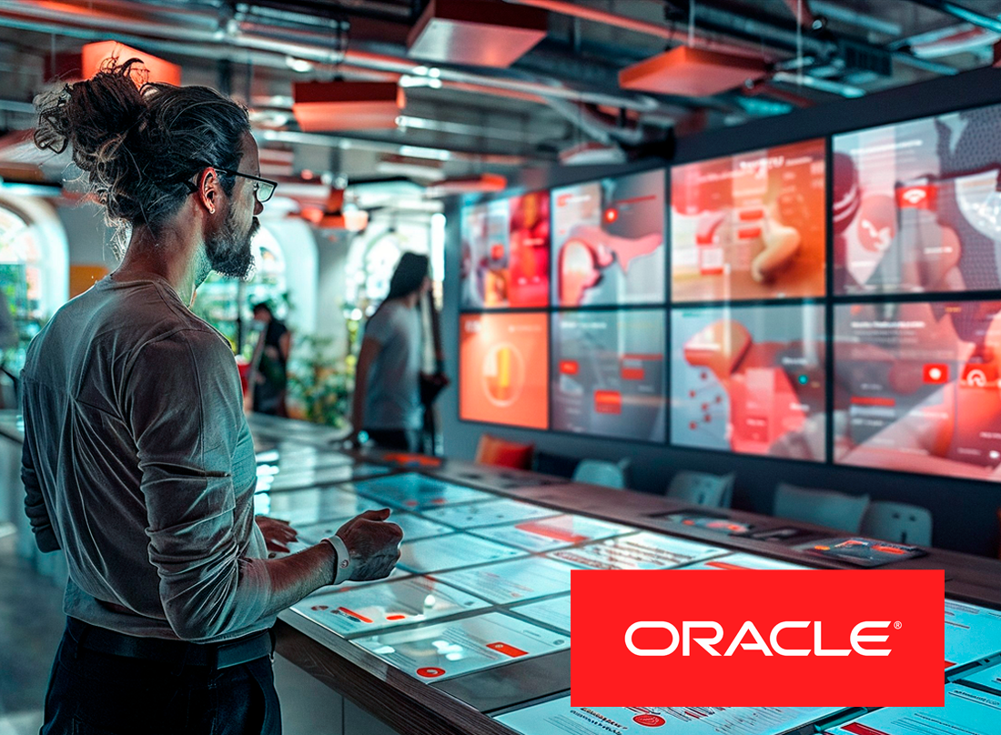 Case Oracle — advertising e vídeo B2B desenvolvidos pela agência Ex.id
