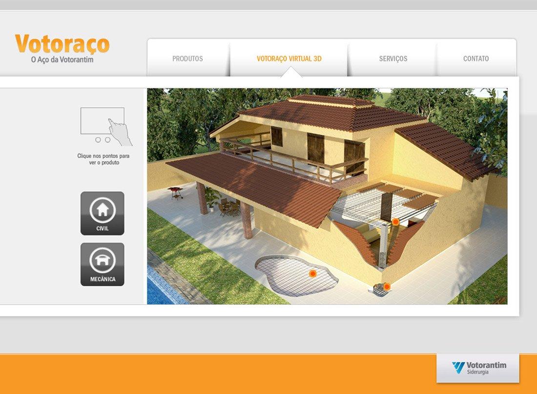 Site corporativo Votoraço desenvolvido pela Ex.id
